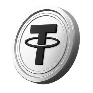 Tether USDT kryptomønt i sektionen for opbygning af investortillid