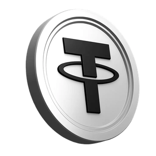 Tether USDT mønt-ikon i tillidsafsnittet på handelsplatformens fællesskabsside
